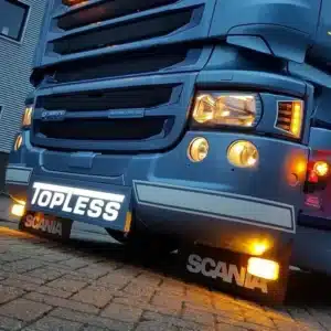 Original Scania skvettlapp 65x43 cm