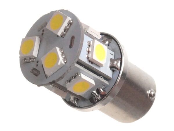 LED-pære, 9xSMD - 10-30V BA15S