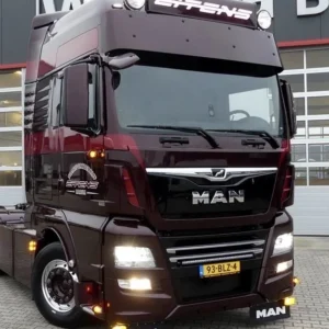 Aluminium Fox Parts Lav solskjerm til Man TGX XXL Hytte