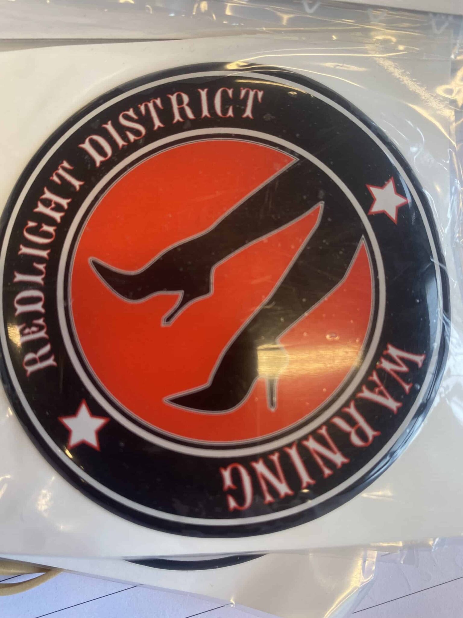 3D Hub Klistremerke Red Light District