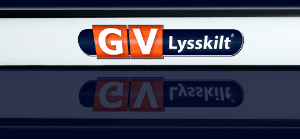 GV Lysskilt