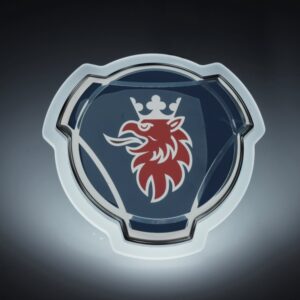 Original Scania Griffin Logos with LED / Frosted<span> - </span>xenon hvit
