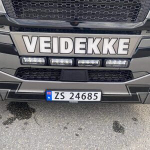 Lysskilt med skiftende plate