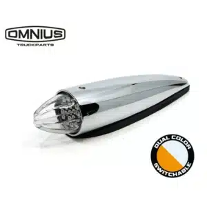 Omnius LED Torpedo lys tofarget hvit/gul