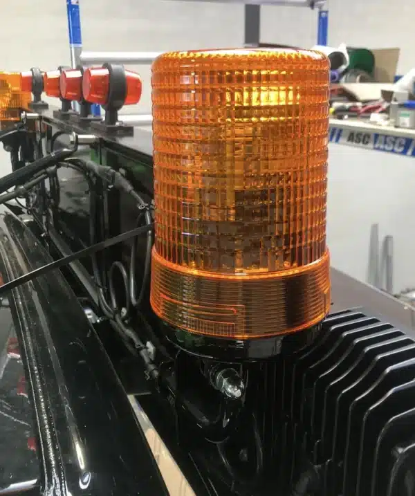 Rustfri påskyvbar brakett for Hella eller AEB rotorlys (sett). - Bilde 4