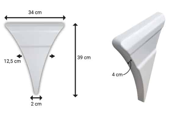 String L 6x2 Scania R og Scania Negt Gen R/S med original sidemarkeringslys hull - Bilde 3