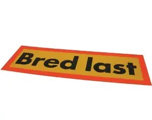 Skilt Bred last 900x300mm magnet