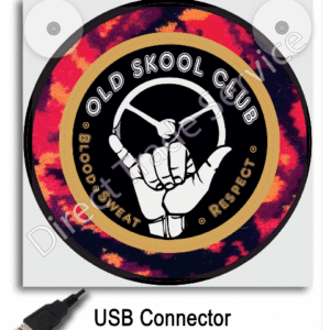 Lightbox Old Skool pluche red USB