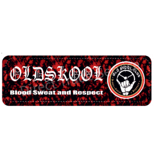 Dashboardmatte Old skool club pluche red