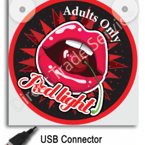 Lightbox Red light district "red lips"