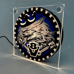 Alternative view of Lightbox Eagle king of the road blue