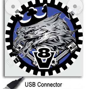 Lightbox Eagle king of the road blue