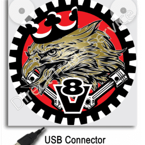 Lightbox Eagle king of the road red