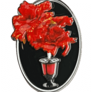 Pin Red flower