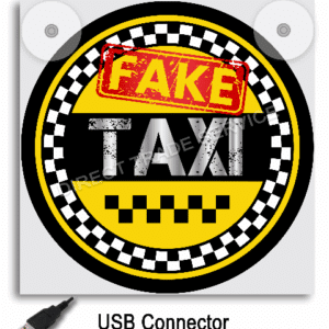 Lightbox Fake Taxi Yellow
