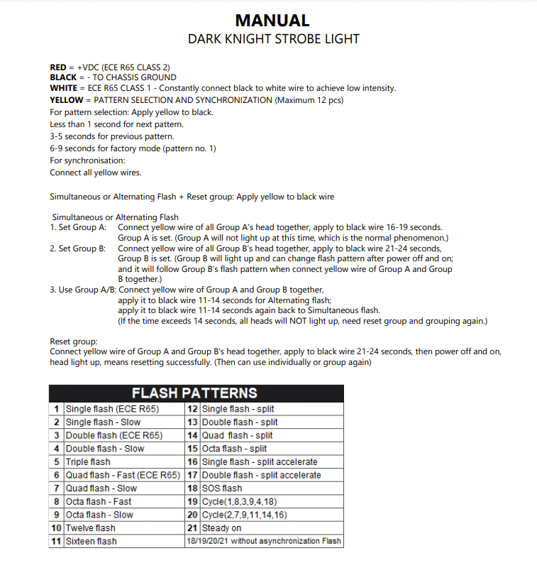 Sidemarkeringslys Strands Dark Knight 4 LED - Bilde 2
