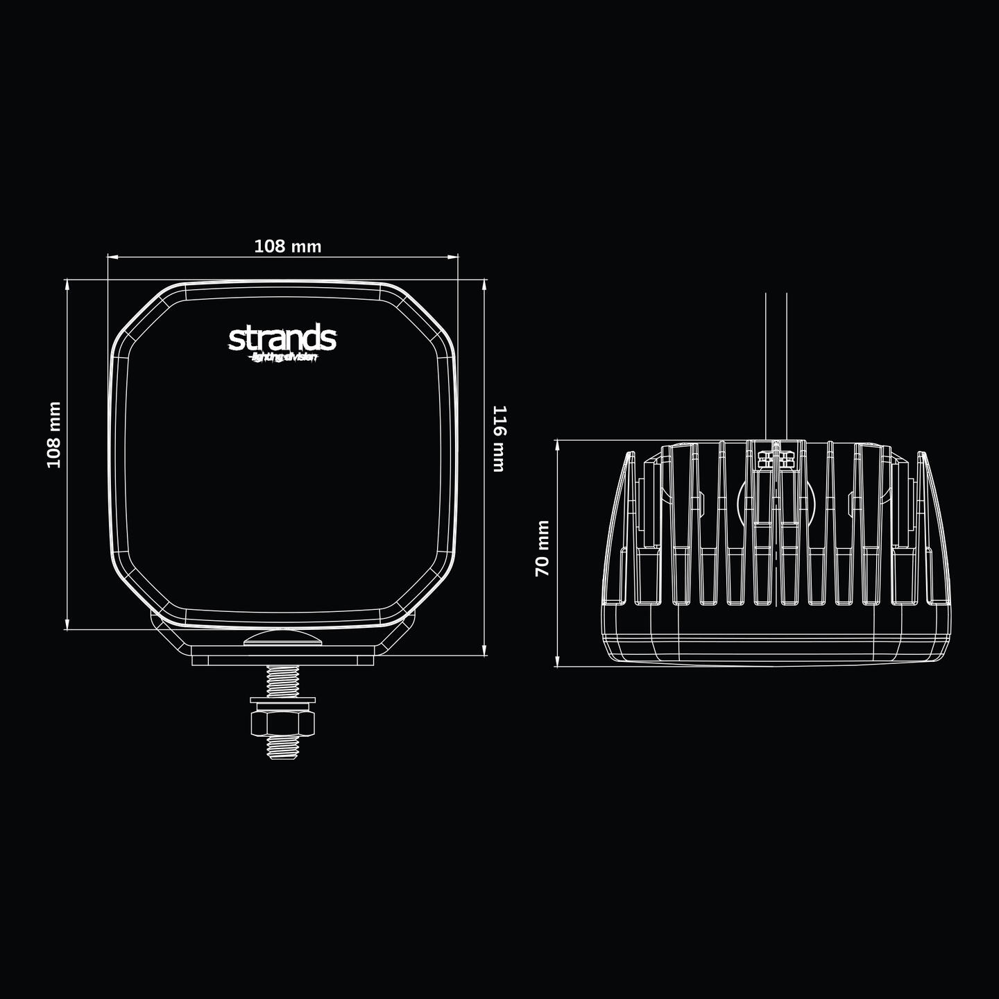 Strands FOR9T No-Glare Arbeidslys 78W - Bilde 8