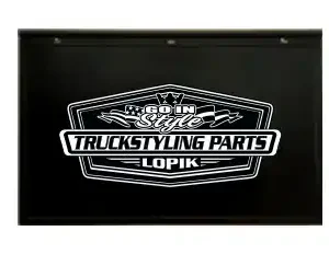 GIS Skvettlapp med Truck Styling Parts logo 65x35cm
