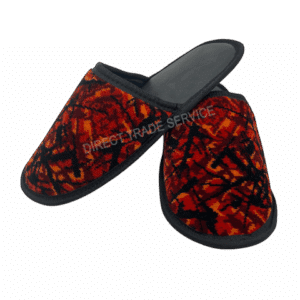 Bussplysj Tøfler Rød