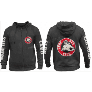 Brodert hettegenser “Nude Bus”, Velg størrelse