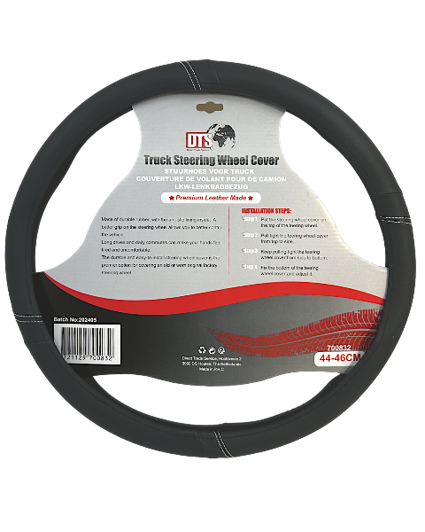 Rattdeksel til lastebil, 44–46 cm, svart med hvitt