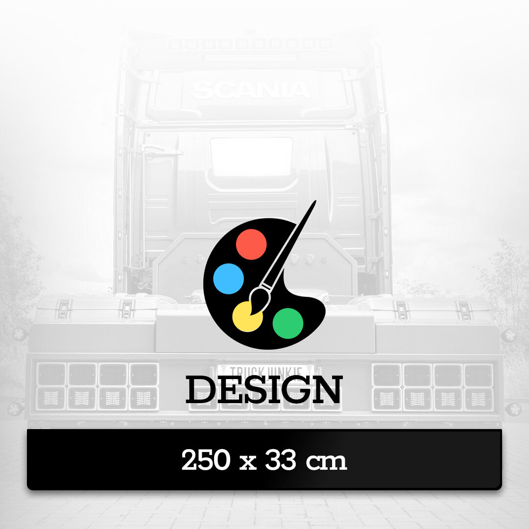 Stor Skvettlapp – Kort – Eget trykk – 250 X 33 CM