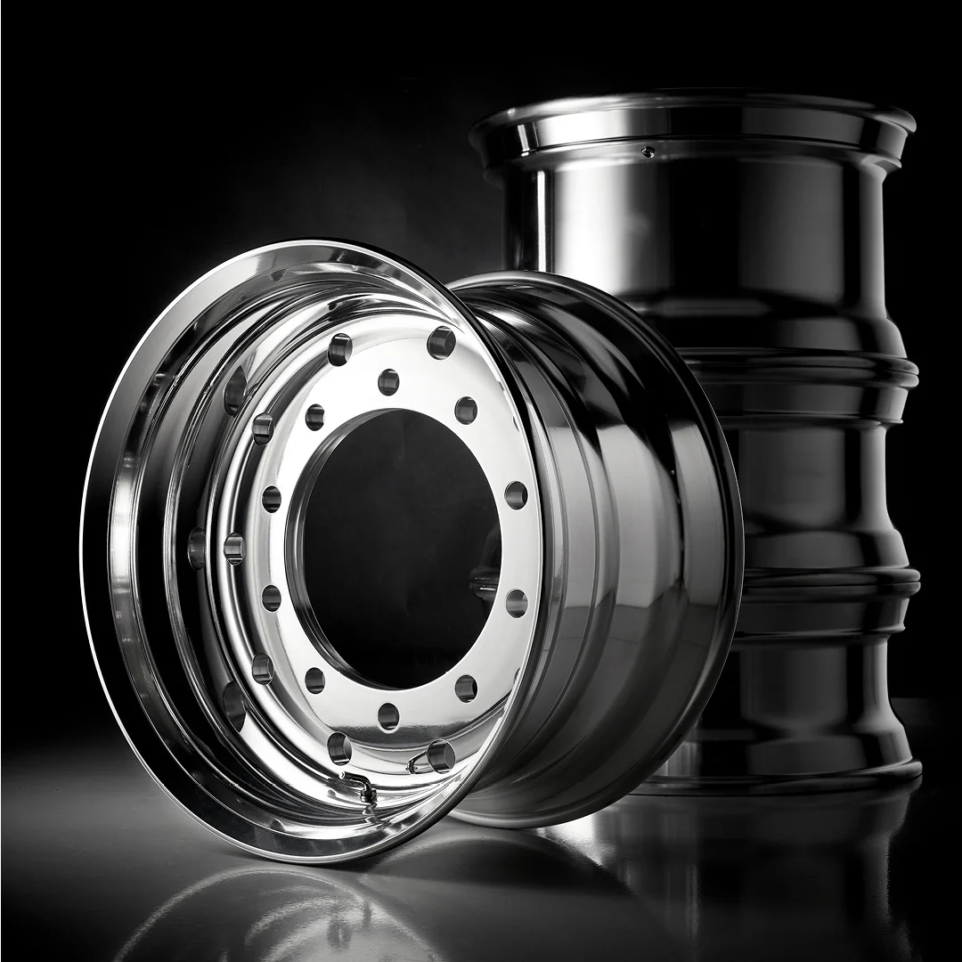 Omnius felger – Chrome aluminiumsfelg for trailer 22.5" x 11.75 - Bilde 2